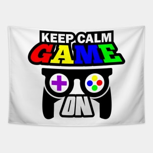 Keep Calm Game On Tapestry