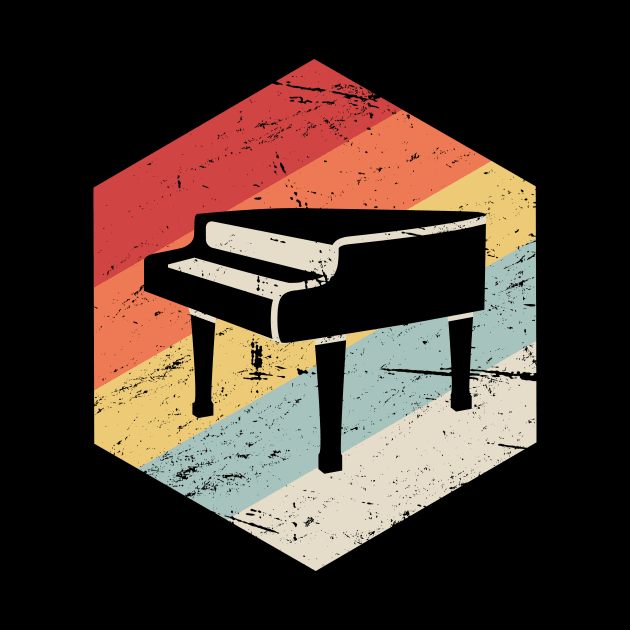 Retro Vintage Pianist Piano by MeatMan