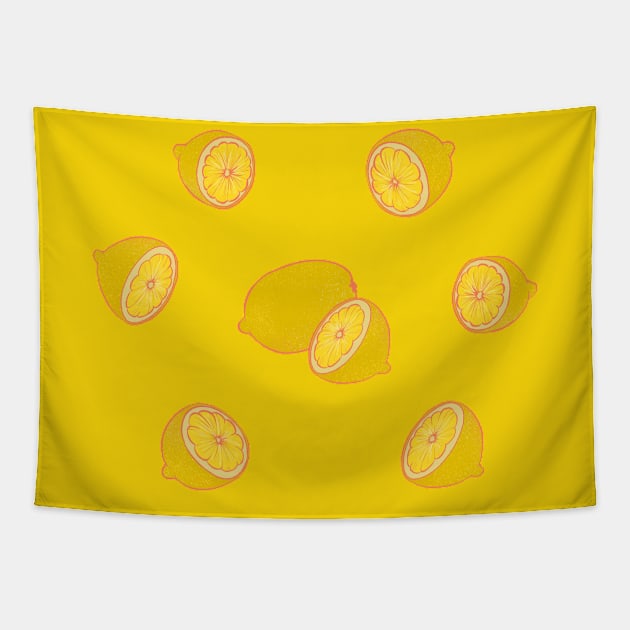 Making Lemonade out of Lemons Tapestry by Carabara Designs