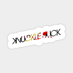 vintage typo Knuckle Puck Magnet