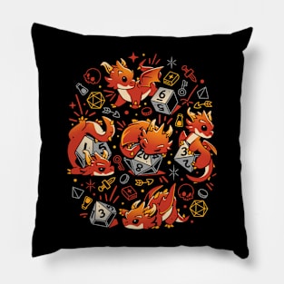 Tiny Dragon Dice Pillow