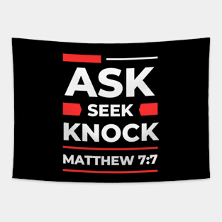 Ask Seek Knock | Matthew 7:7 Tapestry