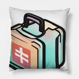 Retro Hashtag Battery Icon Tee Design No. 796 Pillow