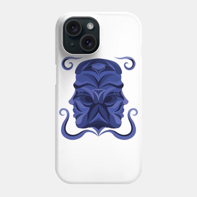 Gemini Zodiac Sign - Blue Phone Case by TeeeeeeTime