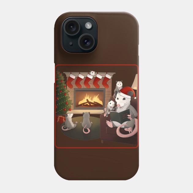 Christmas possums Phone Case by Mehu Art