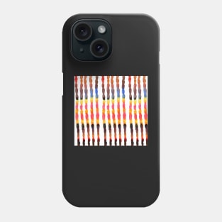 Colorful abstract stripe pattern Phone Case