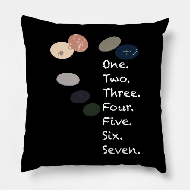 One. Two. Three. Four. Five. Six. Seven. Pillow by joshbaldwin391