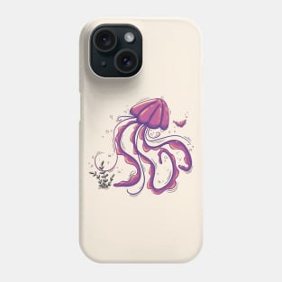 Jellyfish illustration Phone Case