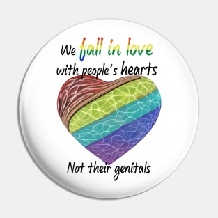 Fall In Love - LGBTQ Graphic Pin