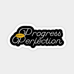 Motivational Progress Over Perfection Back to School Teacher Magnet