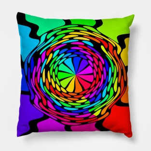 Rainbow Color Wheel Pillow