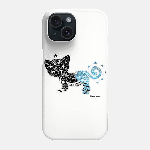 blue king mexican tiger ecopop Phone Case by jorge_lebeau