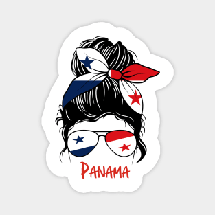 Panamanian Girl, Panamanian girlfriend, Panama Messy bun, Panameña Magnet