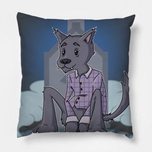 The Werwolf (Cartoon Horror) Pillow