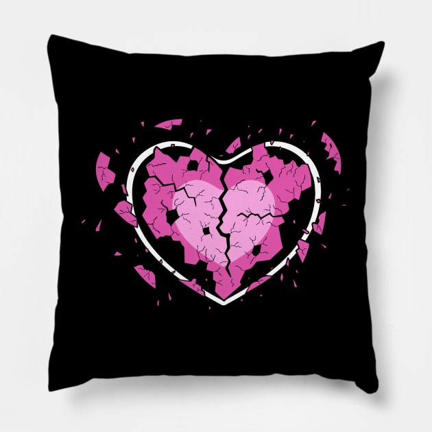 Broken Heart Pillow by DesignINKZ