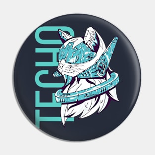 Techno Cat Pin