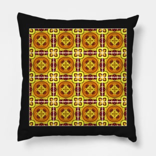 Patchwork Quilt Pattern with Ornate Checks Pillow