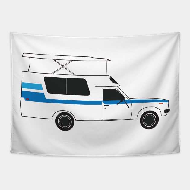 vintage camper truck Tapestry by LeapDaze