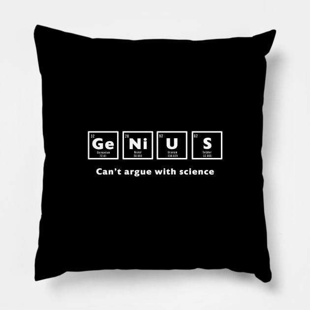 Genius - Periodic Table Pillow by Room Thirty Four