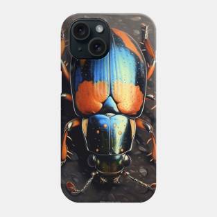 Oil Paint, Hyperrealism, Amazing Zoo Beetle Phone Case