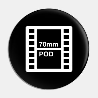 70mm White Logo Pin