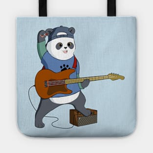 Panda Playing Guitar Tote