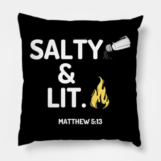 Salty & Lit Matthew 5:13-14 Pillow