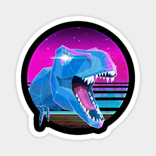 Rad T-Rex (Vaporwave Aesthetic) Magnet