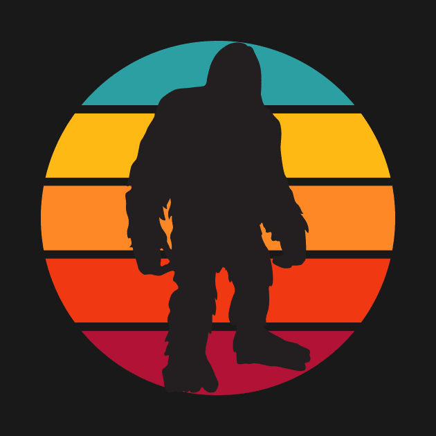 Big Foot Retro Vintage Sunset Bigfoot by DANPUBLIC