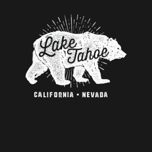 Lake Tahoe Vintage Retro Bear California Nevada T-Shirt