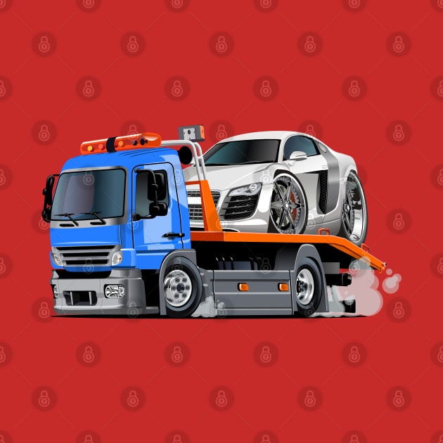 Cartoon tow truck by Mechanik