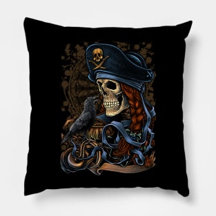 captain skeleton Pillow