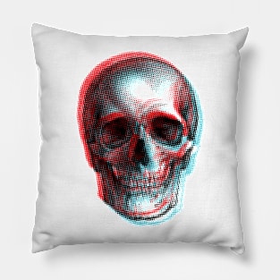 Skull glitch Pillow