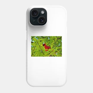 Red Bird In The Middle Phone Case
