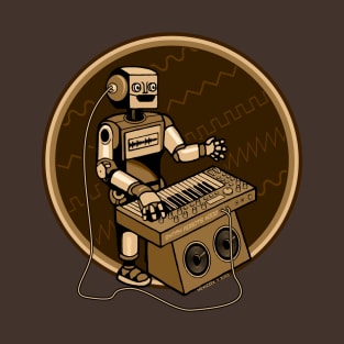 Synth Musician Robot playing Synthesizer T-Shirt