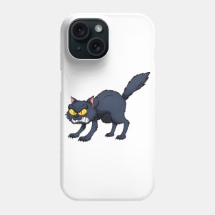 Angry Black Cat Phone Case