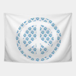 PEACE Sign For Flower Children Tapestry