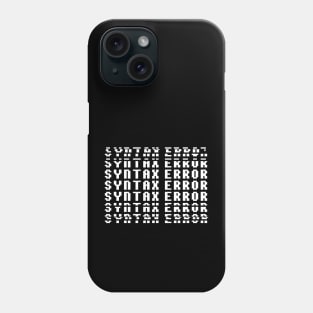 syntax error Phone Case