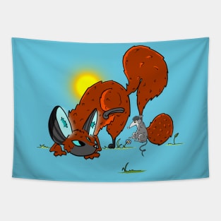 Red Fox and his Mouse Tapestry