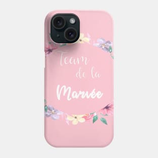 team de la mariée floral Phone Case