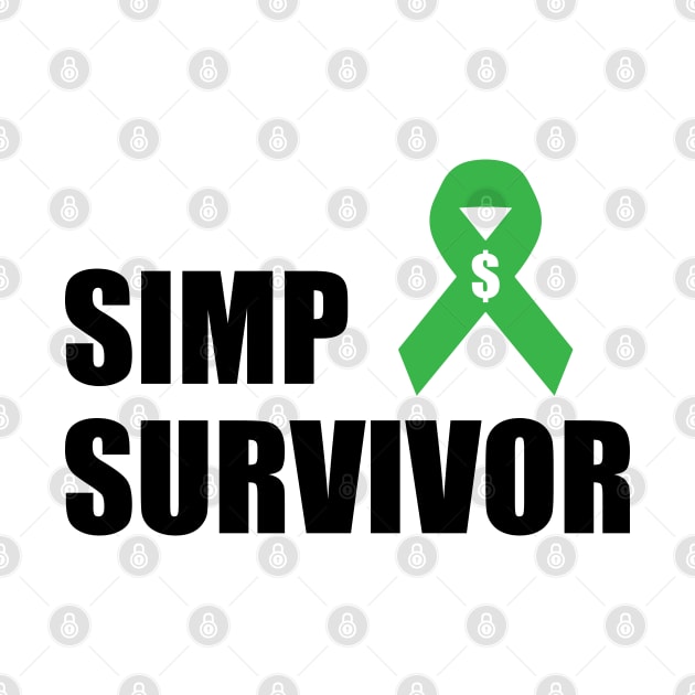 SIMP SURVIVOR - STOP SIMPING - ANTI SIMP series 9 black by FOGSJ
