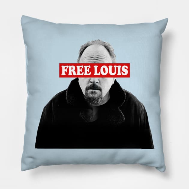 Free Louis CK! Pillow by Jim and Them