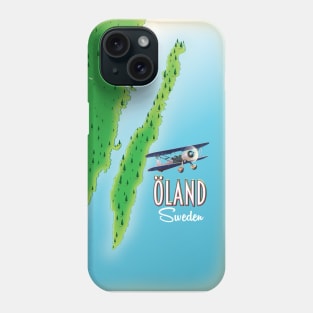 Öland Sweden vintage map Phone Case