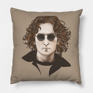 John with glasses Pillow