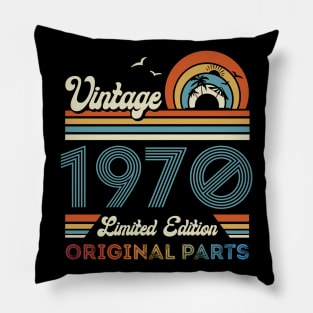 Vintage 1970 54th Birthday Gift For Men Women From Son Daughter Pillow