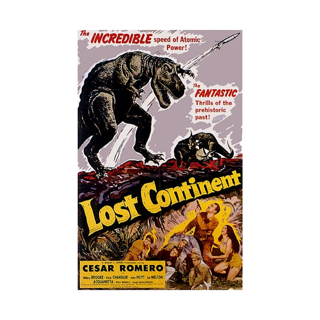 Classic Science Fiction Movie Poster - Lost Continent by Starbase79