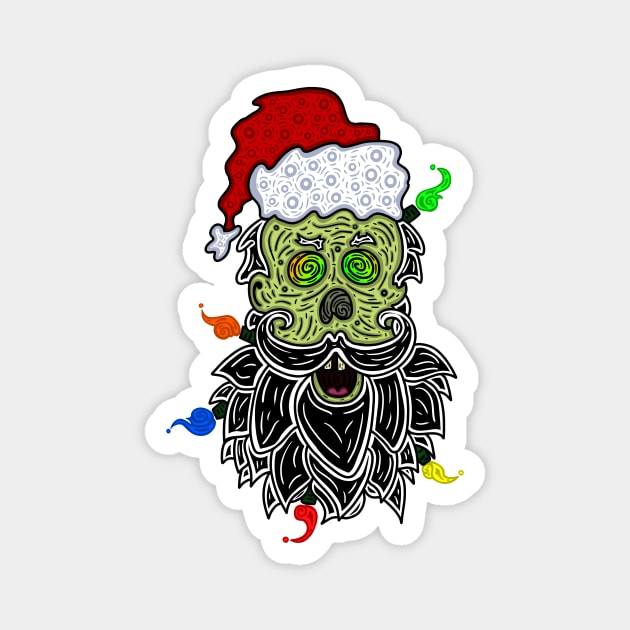 Zombie Santa Magnet by mm92