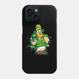 Ciggarette and beer st patrick's day Phone Case