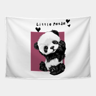 Little cute panda Tapestry