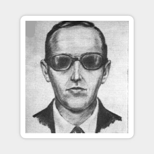 D.B. Cooper Magnet by Warped_Space_SciFi